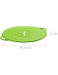 Relaxdays Silicone Pot Watcher Spill and Boil Over Cover Heatproof 30 cm Ø Green - B07DPV5YCRT
