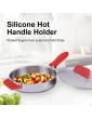 Silicone Hot Handle Holders 3 Pcs Pot Holders Cover Anti-slip High Temperature Resistance Pot Holder Sleeves Lid Covers for Cast Iron Skillets Metal Frying Pans Cookware - B0B1WZZYT7S