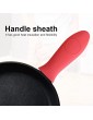Silicone Hot Handle Holders 3 Pcs Pot Holders Cover Anti-slip High Temperature Resistance Pot Holder Sleeves Lid Covers for Cast Iron Skillets Metal Frying Pans Cookware - B0B1WZZYT7S