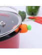 SJHFG Carrot Spill-Proof Lid Lifter Soup Pot Lid Holder Kitchen Gadget Tools Cooking Helper Cute Silicone Lid Stand - B08P4XF174N