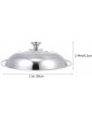 Stainless Steel Pot Lid Universal Pan Cover Glass Steaming Cover Cookware Lid Heat Resistant for Frying Pan Skillet 25.5-27.4cm - B0B1V2FBC6N