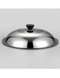 TOPBATHY Stainless Steel Universal Lid 34CM Pan Lid Cover Frying Pan Cover Cookware Lids Cooking Dome Cover Glass Pot Lids Replacement - B0927GMM7ZG