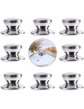 Universal Stainless Steel Pot Lid Knobs,Pot Lid Cover Knob Handle with Screws,Heat-Resistant Pot Pan Lids Knob,Home Kitchen Cookware Replacement Parts Kitchen Accessories8 Pieces - B085XSRCBTR