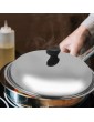UPKOCH 38cm Cooking Pan Lid Stainless Steel Cookware Lid Replacement Pot Lid Cover Skillet Wok Lid Round Knob Handle Anti- Scald Pot Lid Random Knob Style - B08VRM19S2U