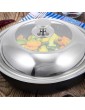 UPKOCH Visible Pot Lid Stainless Steel Pans Skillet Cover Anti Scald Cookware Dome Lid Stir Fry Pot Cover Wok Replacement Lid for Home Kitchen Restaurant for 25.5-27.4cm Pot - B0B1PQ5TJYO