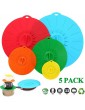 Vacuum Pot Lid Waterproof Multifunctional 5Pcs Set Pot Cover for Bowl for Home for Kitchen for Pot - B09Y51YMGYX