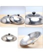 YARNOW Universal Pot Cover Stainless Steel Pan Lid Round Pot Lid for Home Kitchen 32cm - B0B1VF6WQYY