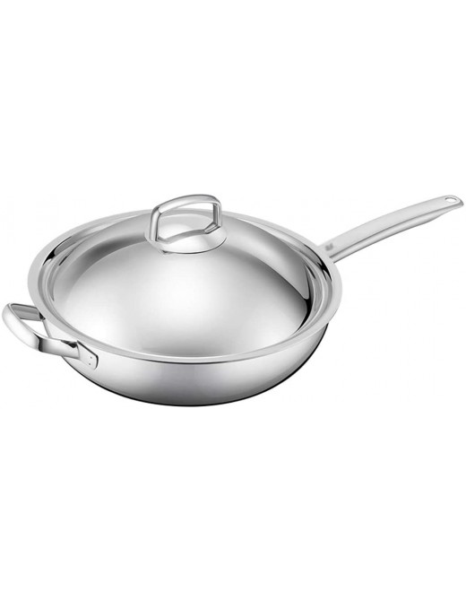 SHYPT Stainless Steel Wok no Oil Smoke Cooking Pot no Coating Non-stick Cooker Gas Cooker Household Pot - B08Z4DHZXVV