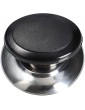 Glass lid Universal mit with knob Handle and Stainless Steel Protective Rim for pots and Pans 200mm - B084JQJFHNC