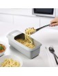 Edinber Microwave Pasta Cooker with Strainer Heat Resistant,Portable Pasta Boat Steamer,Rectangular Drainable Spaghetti Noodle Cooker for Picnic Camping - B095YQWHKVJ