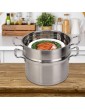 Heavy Duty Anti-scalding Stockpot Cookware Steamer Pot School Hotel for Resturant Home - B08J8DFM8ZC