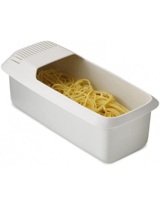 Microwave Pasta Cooker with Strainer Spaghetti Bowl Kitchen Tools Heat Resistant Pasta Boat Spaghetti Noodle Cooker - B09YH4QFGTW