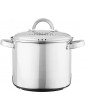 Oster Sangerfield Stainless Steel Cookware 5-Quart Pasta Pot w Steamer & Strainer Lid - B08WWM255LX