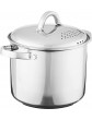 Oster Sangerfield Stainless Steel Cookware 5-Quart Pasta Pot w Steamer & Strainer Lid - B08WWM255LX