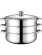 Stainless Steel Pot Pot for Pasta Steamer Three Layers Made for Long Durability and Long-term Use. - B09SGNCWHTZ