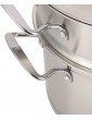 Stockpot Cookware 26CM Stainless Steel Heavy Duty Double Boiler Kitchen Accessory for Home Resturant - B08P5K8TC6L