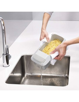 TBEONE Microwave Pasta Cooker with Strainer Heat Resistant Pasta Boat Steamer Spaghetti Noodle Cooker Kitchen Tool - B09KH81YFSS