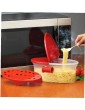 TOSSPER Perfect Pasta Cooker Heat Resistant Pp Microwave Steamer Strainer Pasta Microwave Kitchen Tools Spaghetti Bowl - B095YV72H4E