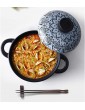 XuYuanjiaShop Household Cookware Ceramic Soup Pot Casserole High Temperature Ceramic with Blue Pattern Cover  Suitable for Ovens and Microwaves Color : B Size : 2.5L28 * 10.9cm - B07Y37ND5FB
