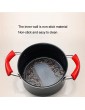 XuYuanjiaShop Non-stick Soup Pot Noodle Pot Small Hot Pot With Transparent Cover Household Kitchen Cookware Applicable Induction Cooker Gas Stove - B07Y34PWMCA