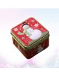 Amosfun Christmas Cookie Gift Tins Jars Xmas Snowman Tinplate Candy Box Container Canister Empty Bakery Treat Boxes Decorative Scented Candle Tin Jars Storage Box for Holiday Biscuit Tea - B09J8D6NQ9U