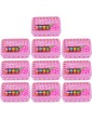 Cabilock 10pcs Metal Hinged Tin Box Container Strawberry Pattern Rectangular Metal Empty Box Container Cookie Box Candy Tin Jar Candy Storage Containers Tinplate Biscuits Tin Can for Home - B0991MKRYTW