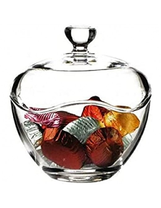 Candy Dish Glass Jar with Lid Candy Dish Cookie Tin Biscuit Barrel Butterfly Decorative Candy Jar Sugar Bowl - B098TKJ1ZWD
