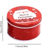 Christmas Jar Biscuit Jars Gift Box Round Candy Cookie Jar Set Round Gift Tins Christmas Treats Gift Tins Storage Containers Decorative Box for Christmas Holidays for Pastry Candy 6pcs - B09GJQDR1JG
