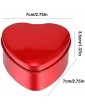 Heart Shaped Metal Tins 6Pcs Candy Biscuits Boxes with Lids Empty Jar Candy Cans Containers for Valentines Day DIY Crafts Chocolate Biscuit Spices & Salve - B09NZ92X98N