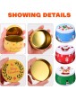 Hemoton Candle Tin 12 Pcs 8Oz Empty Candle Tin Jars with Lids Round Small Christmas Cookies Tin for Candy Biscuit Party Favors Candle Making Gifts - B099ZPB96BV