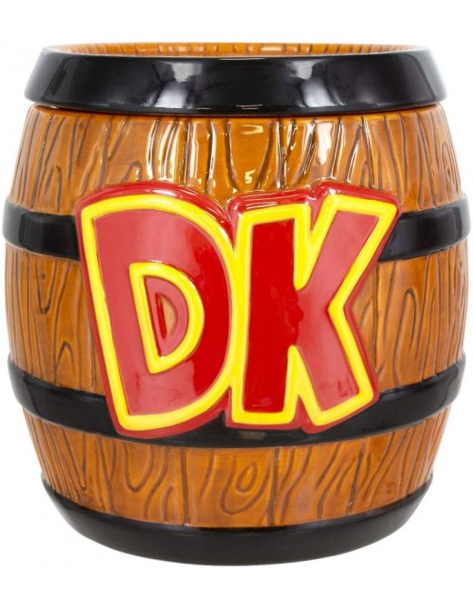 Paladone PP4918NN Donkey Kong Novelty Oversized Cookie Jar Ceramic | Unique & Super Fun Way of Storing Your Favourite Snacks - B07M7LMXP1D
