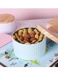 Small Cookie Storage Canister Round Biscuits Tin with Metal Lid Storage Cookie Jar Suitable for Tea Cookie Sugar etc Perfect Gift for Christmas Family etc,13.7cm * 13.7cm * 8.3cm 1200ml - B092842RRSL