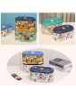 Tin Cookie Snack Jars Biscuit Storage Tin Canister Cookie Jar Home Kitchen Food Gifts Storage Containers with Lid for Biscuit Cookie ChocolatesToddler Food Baby Snacks | Food-Safe… Flower - B08P88L8N1B