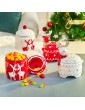 WQSMSZ Christmas Candy Tin Elk Creative Storage Jar Decoration Home Holiday Ceramic Storage Sealed Biscuit Tin 6.4x8inches - B09KL46SZ8Q