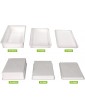 AIZYR Plastic Food Grade Pizza Dough Bakery Trays Stacking Dough Proofing Box with Cart - B0972NG4RZM