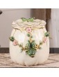 Food Storage Containe European Ceramic Rice Storage Tank Large Capacity Storage Tank With Lid Kitchen Cupboard Organizer Can Store 5kg Decorative Ornaments Beautiful Gifts - B081DZLKR2B