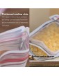 Funklu Mason Jar Zip Bags Pack of 40 Food Bags Storage Bags Reusable zer Bags Mason Bag Leak-Proof Sealed Food Storage Bags for Baking Biscuits Sweets - B093D6B31DT
