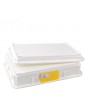 KELUNIS Pizza Dough Proofing Box with Lid Stackable Commercial Serving Trays 3 6 Deep for Pizza Shops Cake Shops Bakeries,6 deep - B09DL3NHQ7U