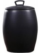 Priority Culture Food Storage Containe Large-capacity Ceramic Rice Bucket Simple Sealed Kimchi Jar With Lid Flour Box 5L Capacity Home Decoration Ornaments Color : Black Size : 31 * 21cm - B081JNN4TMZ