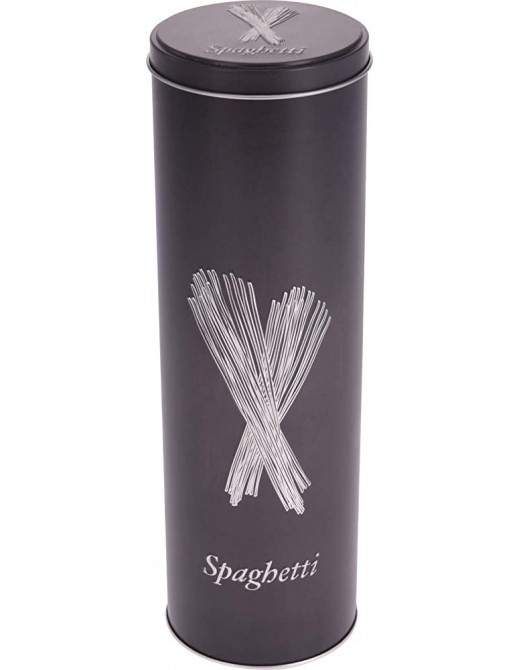 Round Metal Pasta Tin for Spaghetti Metal Tin - B08YGS6RZSI