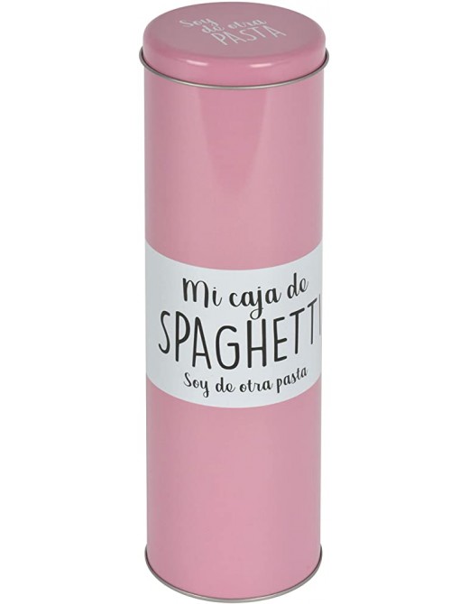 Taberseo Spaguetti Tin Metal Tinplate Pink One Size - B08S8RK5H5B