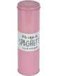 Taberseo Spaguetti Tin Metal Tinplate Pink One Size - B08S8RK5H5B
