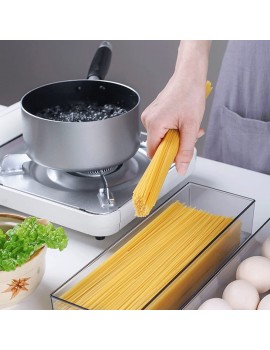 WINIAER Pasta Containers for Pantry 2Pcs Spaghetti Storage Conainer with Lids Noodle Organizer with Measuring Hole Storage for Pasta Flour Sugar and Noodles - B09QHPL3D6C