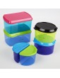 Fit & Fresh Kids' Reusable Lunch Box Container Set with Built-In Ice Packs 14-Piece Healthy Lunch and Snack Kit BPA-Free Microwave Safe Portion Control - B0057PDX0MY