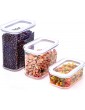 Glad Food Storage Containers Airtight with Lids | Stackable Canisters for Cereal Pasta Baking Supplies | Kitchen Pantry Organization | Assorted Sizes Acrylic Clear - B0897XMFGCL