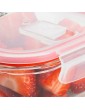 Glass Oven Microwave Safe Food Storage Container Set with Air Vent Lids - B09XF1XFGNG