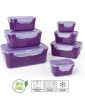 GOURMETmaxx 03305 BPA-Free Food Storage Container-Set 14 Pieces | Suitable for Dishwasher Freezer Microwave | Clip Lid Food Container | Air tight liquid proofed and aroma Safe - B0787XPMRRD