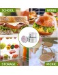 JASINCESS 18 8 Stainless Steel Food Storage Containers Set of 3 Reusable Silicone Lids and Storage Containers Suitable for Lunch Boxes pre-Meal preparations Snacks at Home or Traveling - B097R1XJCCZ