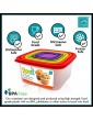 KNIGHT 7 Piece Rainbow Food Container Set with Lid BPA Free Dishwasher Safe High Strength Plastic Storage Set Assorted Sizes Colourful - B08PVYJC44L