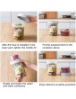 N A Airtight Food Storage Container Set Double-layer Plastic Food Storage Cereal Container for Pasta Cereal Flour Candy Rice Coffee Yogurt 3 Pack 150+150ml 150+330ml 310+760ml - B08MQ1PHWFC